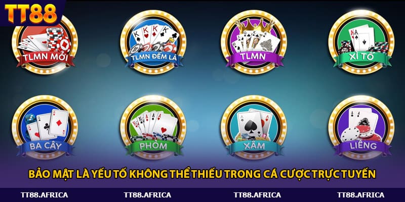 Bảo mật là yếu tố không thể thiếu trong cá cược trực tuyến.