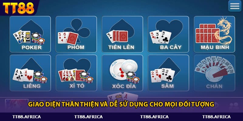 Giao diện thân thiện và dễ sử dụng cho mọi đối tượng