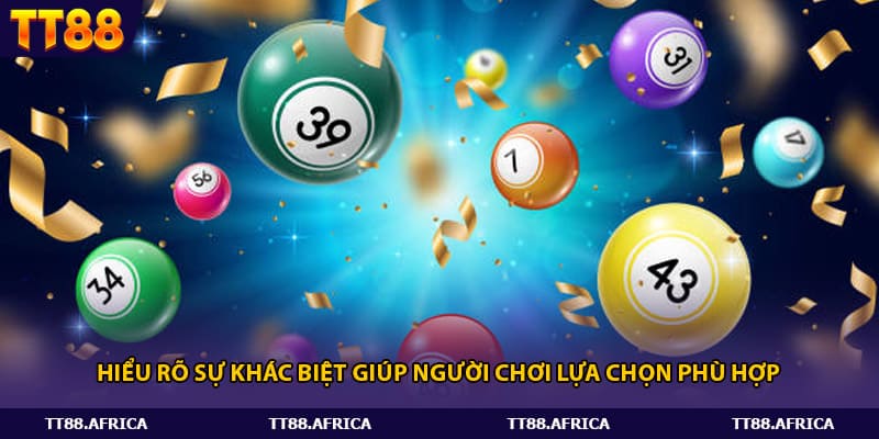 Hiểu rõ sự khác biệt giúp người chơi lựa chọn phù hợp