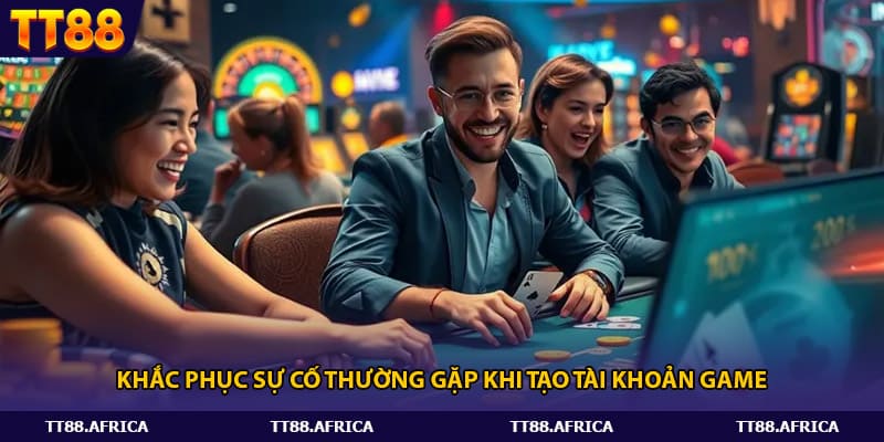 Khắc phục sự cố thường gặp khi tạo tài khoản game