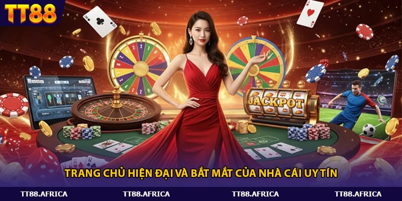 Trang chủ hiện đại và bắt mắt của nhà cái uy tín